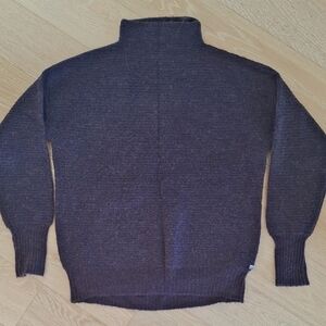 Monk & Lou Blue Mock Neck Sweater - XS